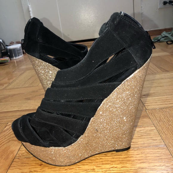 HP Aldo glitter Elle wedge heel - Picture 3 of 3